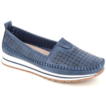199-5 γυναικειο υποδημα μοκασινι, μπλε