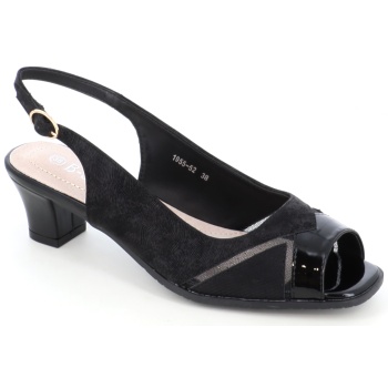 1955-52 γυναικειο υποδημα πεδιλο, μαυρο