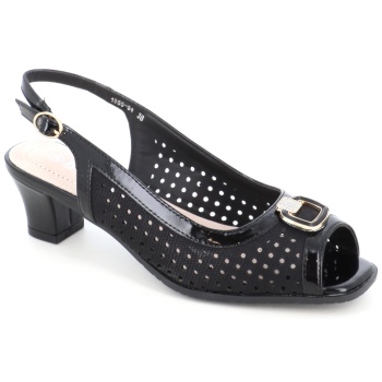 1955-54 γυναικειο υποδημα πεδιλο, μαυρο