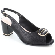  8609-53 γυναικειο υποδημα πεδιλο, μαυρο