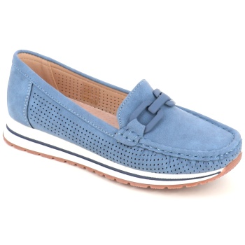 199-2 γυναικειο υποδημα μοκασινι, μπλε