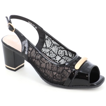 8609-51 γυναικειο υποδημα πεδιλο, μαυρο