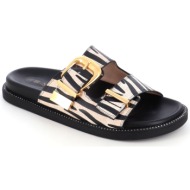  2133 γυναικειο υποδημα flat, μπεζ