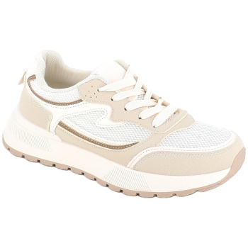 25610-4 γυναικειο υποδημα casual, μπεζ