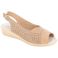  2621 γυναικειο υποδημα πεδιλο, μπεζ