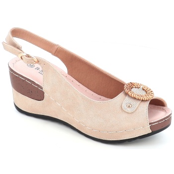 55293-64 γυναικειο υποδημα πεδιλο, μπεζ