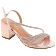  2305-10 γυναικειο υποδημα πεδιλο, χρυσο