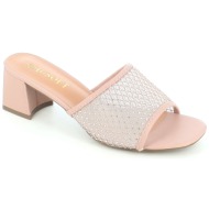  1719-04 γυναικειο υποδημα mule, μπεζ