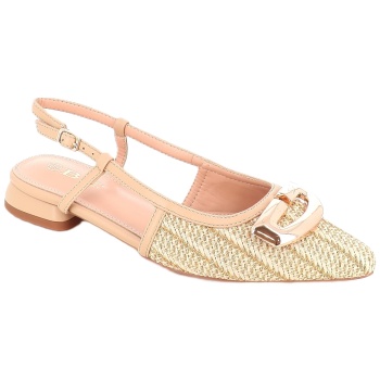 3041-30 γυναικειο υποδημα πεδιλο, μπεζ