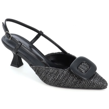 3212-23 γυναικειο υποδημα πεδιλο, μαυρο