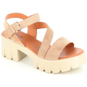 55314 γυναικειο υποδημα πεδιλο, μπεζ