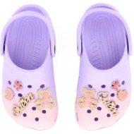  7706-2 παιδικη σαγιοναρα crocks, ροζ