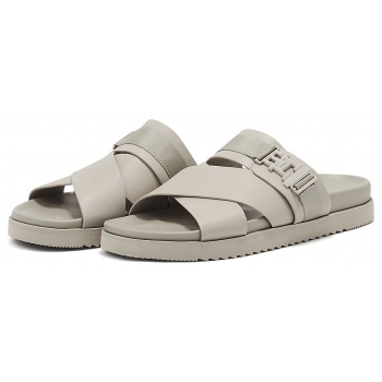 tommy hilfiger tcleated leather sandal