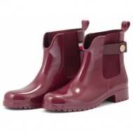 tommy hilfiger ankle rainboot with metal detail fw0fw06777-vlp - 02751