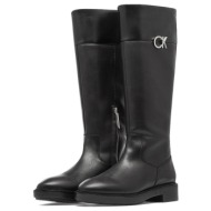  calvin klein rubber sole knee boot w/hw hw0hw01689 - 00873