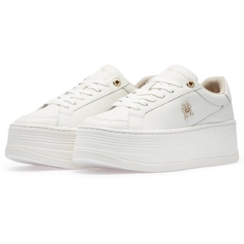 tommy hilfiger th platform sneaker lthr