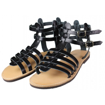 handmade sandals 160 μαύρο