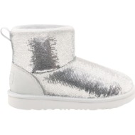  μποτάκια ugg classic mini mirror ball 1151291-slvr γυναικείο