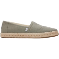  εσπαντρίγες toms alpargata rope 2.0 10020859-vetiver grey γυναικείο