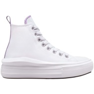  sneaker converse chuck taylor all star move platform a03667c-102-white-pixel purple-white unisex παι