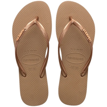 σαγιονάρες havaianas slim logo metallic σε προσφορά