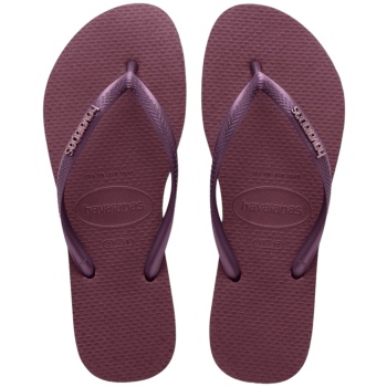 σαγιονάρες havaianas slim logo metallic σε προσφορά