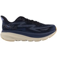  παπούτσια running hoka clifton 9 1127895-byn-black - varsity navy ανδρικό