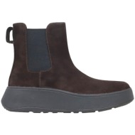  μποτάκια fitflop f-mode flatform chelsea fk3-167-chocolate brown γυναικείο