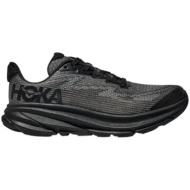  παπούτσια running hoka clifton 9 youth 1131170-black - carbon black unisex παιδικό