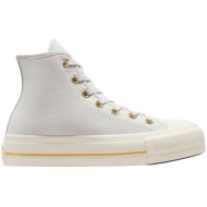  sneaker converse chuck taylor all star lift platform tailored lines a08237c-barely grey-egret-gold γ