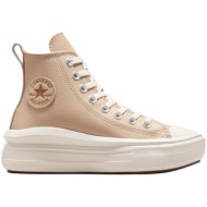  sneaker converse chuck taylor all star move leather a09261c-236-warm quarry-egret-warm quarry unisex