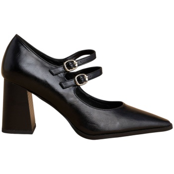 γόβα attrattivo με χοντρό τακούνι σε προσφορά