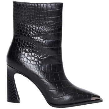 μποτάκια ale δερμάτινα με κροκό εφέ σε προσφορά