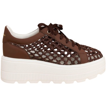 sneaker attrattivo πλεκτά 9y23428-brown