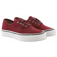  sneaker vans authentic suede vn0004j1k511-red