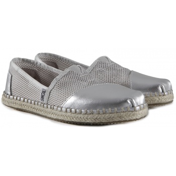 εσπαντρίγες toms classic silver mesh σε προσφορά