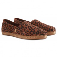  εσπαντρίγες toms alpargata leather wrap 10016744-dark ember leopard