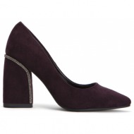  lily maroon suede