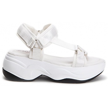 λευκά sport sandals με υπερυψωμένη σόλα