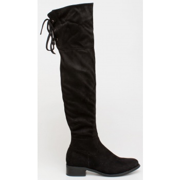 gaily over the knee boot, μαύρο 