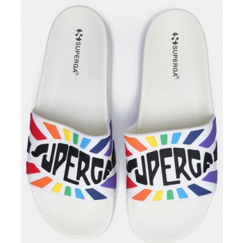 superga slide multicolor logo