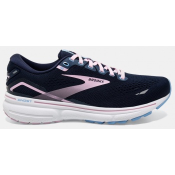 brooks ghost 15 peacoat/pink/open air