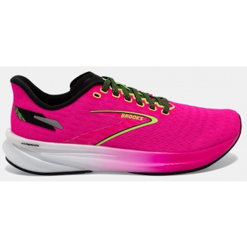 brooks hyperion pink glo/green/black