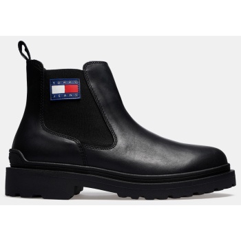 tommy jeans tjm leather chelsea boot