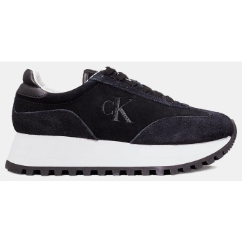 calvin klein runner laceup ml suede