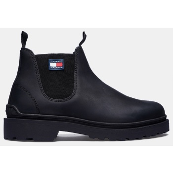 tommy jeans chelsea leather ανδρικά