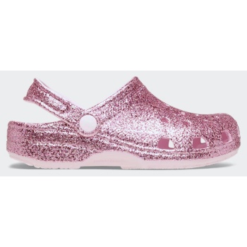 crocs k classic chunky glitter clog t