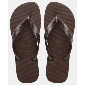 havaianas w top tiras dark brown
