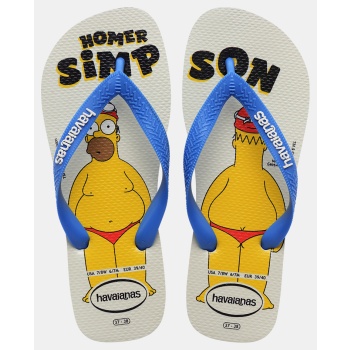 havaianas simpsons white/blue