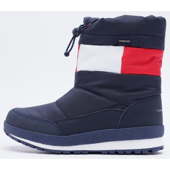 tommy jeans snow boot blue/red/white